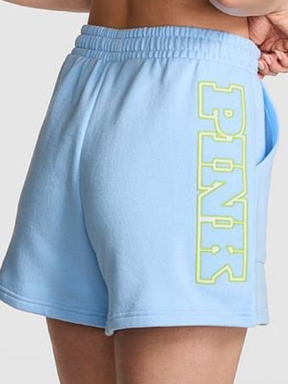 PINK Victoria’s Secret Blue Ivy Fleece Classic Shorts Cozy Lounge